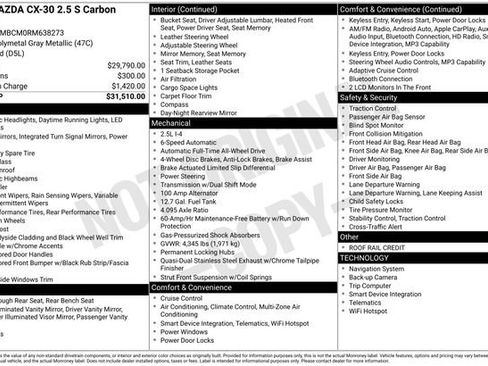 Used 2024 MAZDA CX-30 AWD 2.5 S w/ Preferred Package image 7