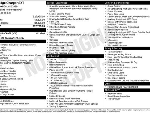 Used 2020 Dodge Charger SXT w/ Blacktop Package image 3