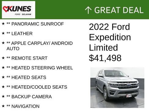 Used 2022 Ford Expedition Limited image 2