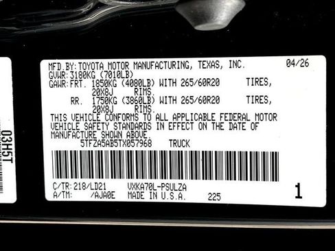 New 2026 Toyota Tundra Limited RWD image 24