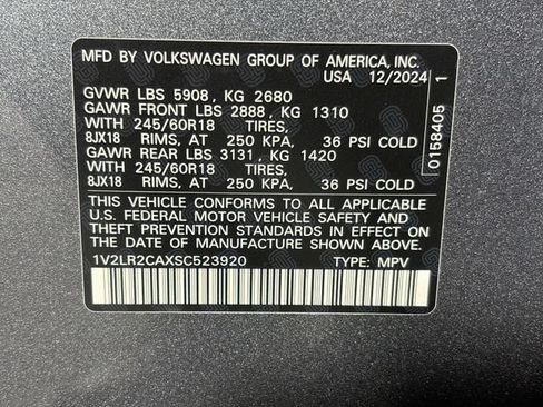 Certified 2025 Volkswagen Atlas SE AWD/4WD image 36