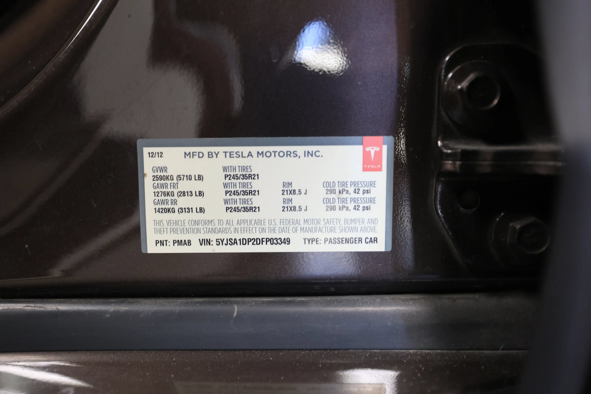 Used 2013 Tesla Model S Performance RWD image 29