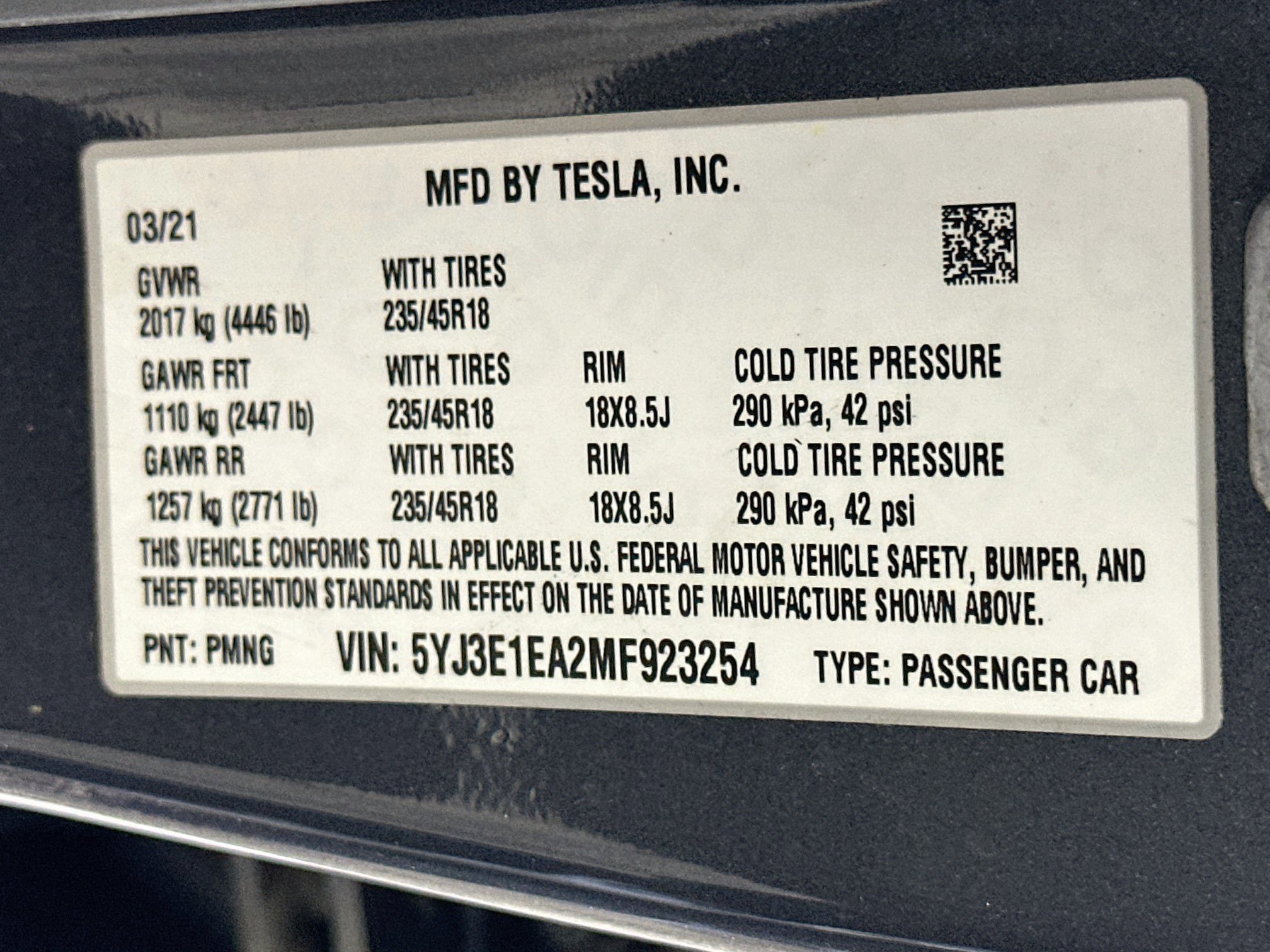 Used 2021 Tesla Model 3 Standard Range Plus RWD image 12