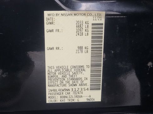 Used 2022 Nissan Altima 2.5 SL AWD/4WD image 33