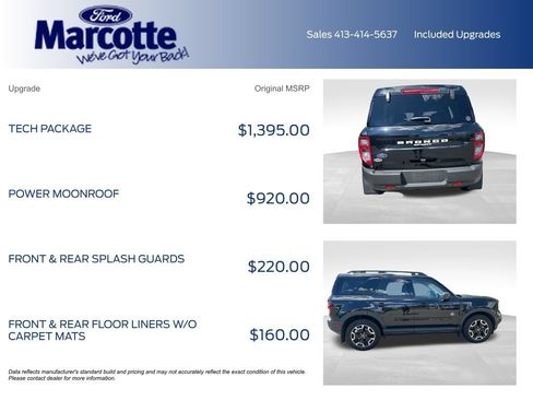 Used 2024 Ford Bronco Sport Outer Banks w/ Tech Package AWD/4WD image 4