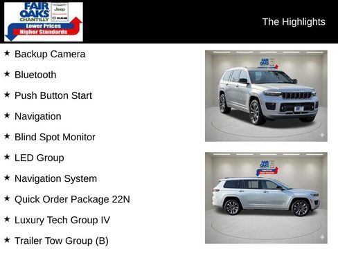 Used 2021 Jeep Grand Cherokee L Overland w/ Luxury Tech Group IV AWD/4WD image 2