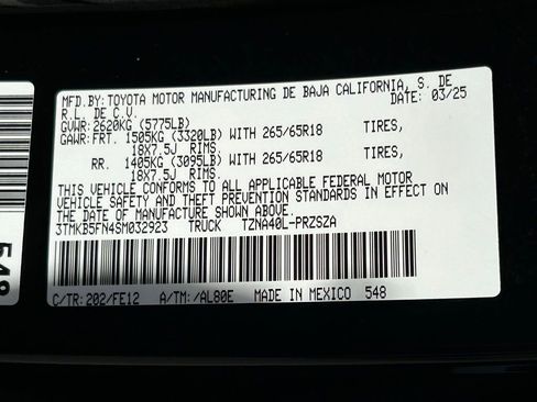 Used 2025 Toyota Tacoma TRD Sport image 73