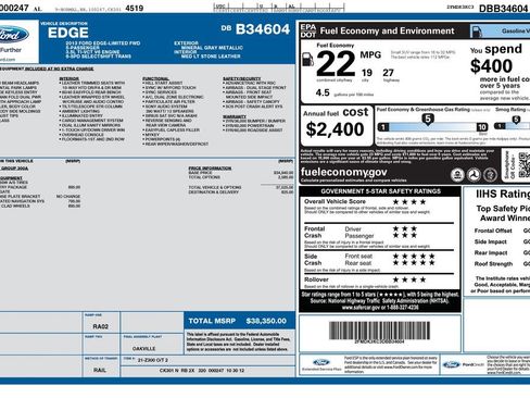 Used 2013 Ford Edge Limited w/ Driver Entry Pkg FWD image 11