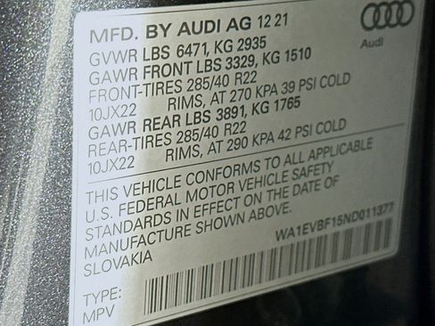 Used 2022 Audi Q8 Premium Plus w/ Premium Plus Package image 24