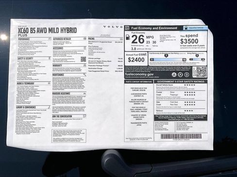 New 2026 Volvo XC60 B5 Plus w/ Protection Package Premier AWD/4WD image 13
