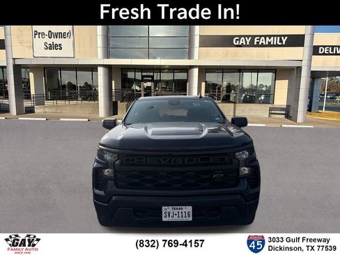 Certified 2023 Chevrolet Silverado 1500 Custom w/ LPO, Dark Essentials Package RWD image 2