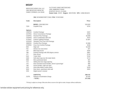 Used 2024 Mercedes-Benz Sprinter 2500 image 2