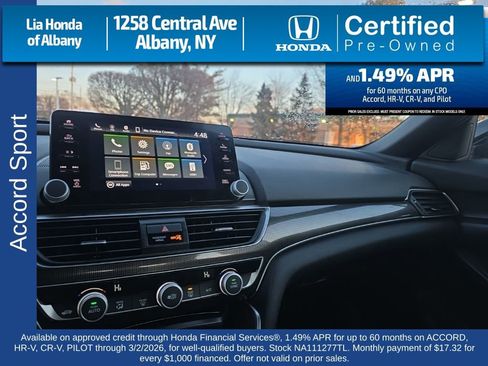 Certified 2022 Honda Accord Sport image 19