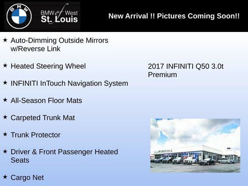 Used 2017 INFINITI Q50 3.0t Premium w/ 3.0T Premium Plus Package AWD/4WD image 4