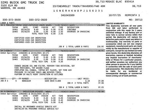 Certified 2023 Chevrolet Traverse LT w/ LPO, Floor Liner Package image 5