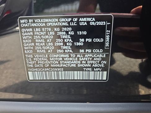 Certified 2024 Volkswagen Atlas Cross Sport SE AWD/4WD image 25