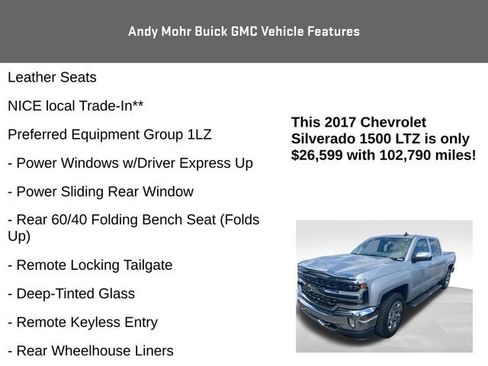 Used 2017 Chevrolet Silverado 1500 LTZ w/ Sport Package AWD/4WD image 4