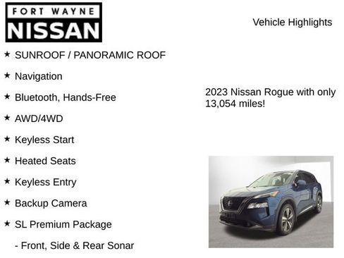Used 2023 Nissan Rogue SL w/ SL Premium Package image 8