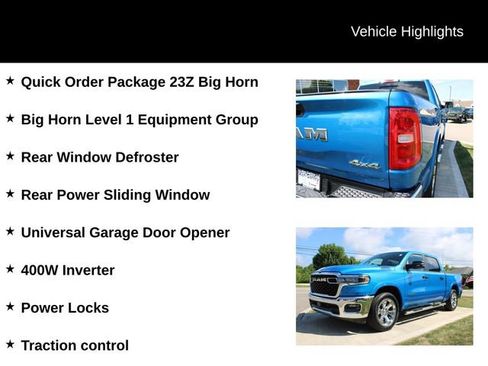 Used 2025 RAM 1500 Big Horn AWD/4WD image 4