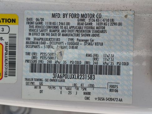 Used 2020 Ford Fusion SE FWD image 30