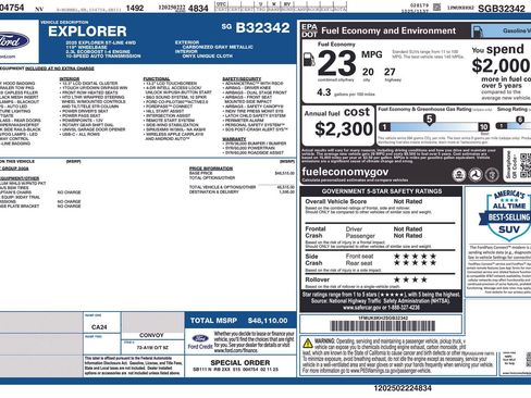Certified 2025 Ford Explorer ST-Line AWD/4WD image 43