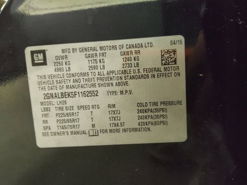 Used 2015 Chevrolet Equinox LT FWD image 33