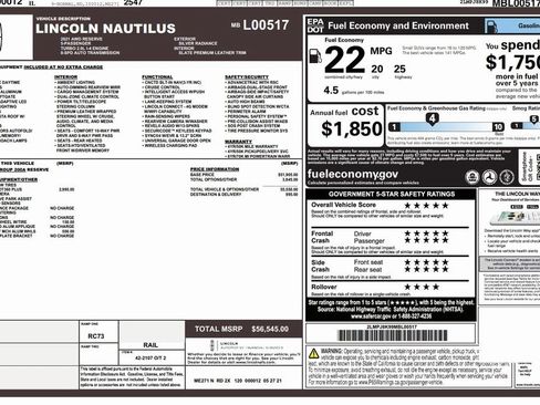 Used 2021 Lincoln Nautilus Reserve image 2