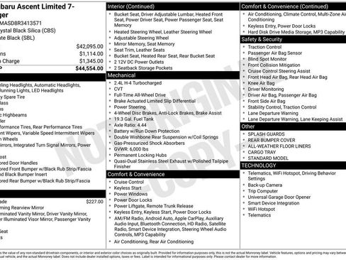 Used 2024 Subaru Ascent Limited image 32