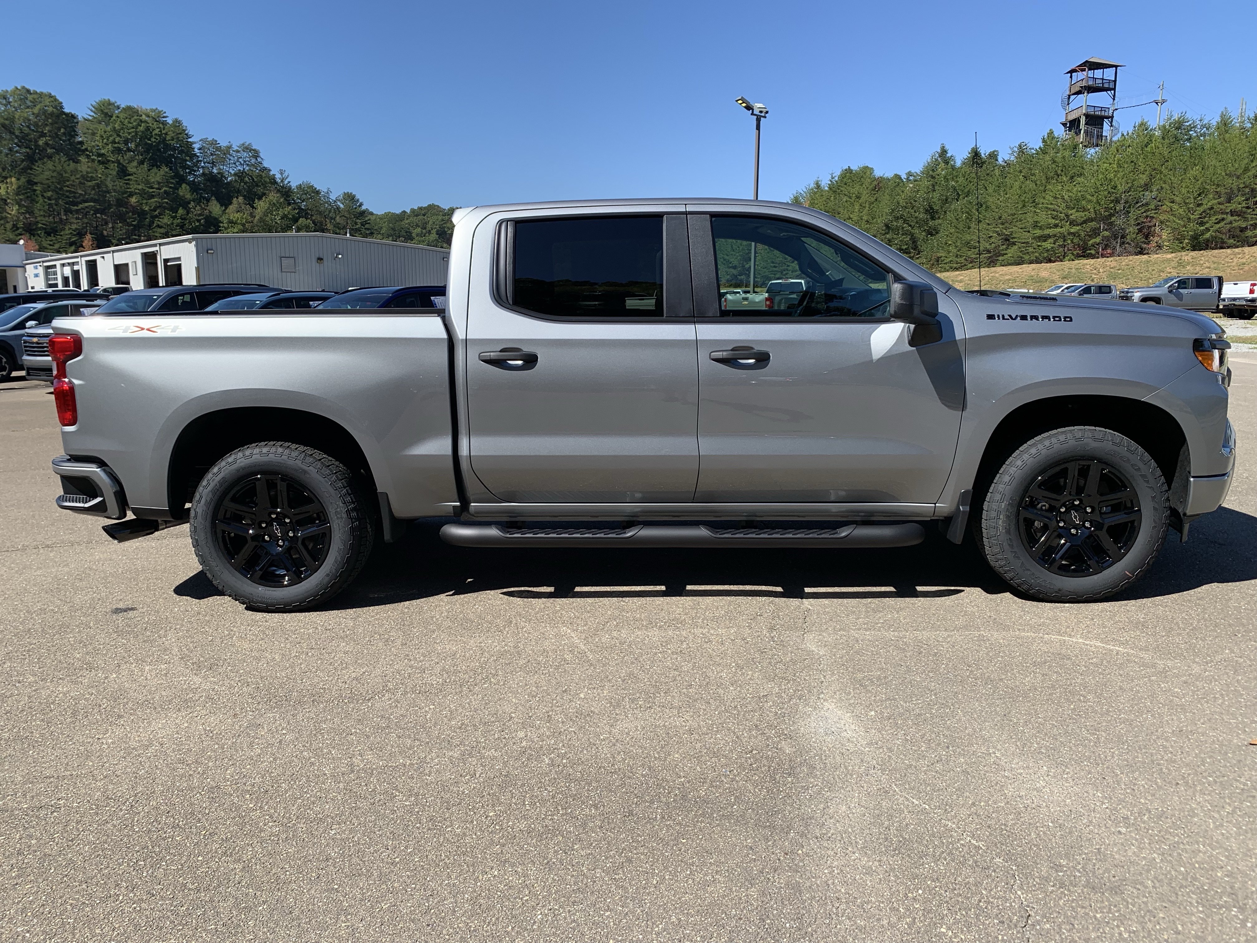 New 2026 Chevrolet Silverado 1500 Custom w/ Turbomax Blackout Package AWD/4WD image 3