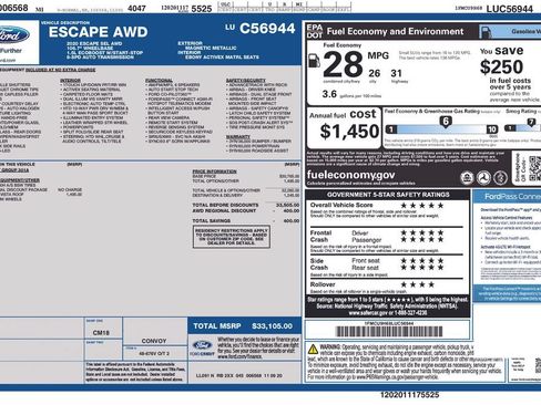 Used 2020 Ford Escape SEL AWD/4WD image 35