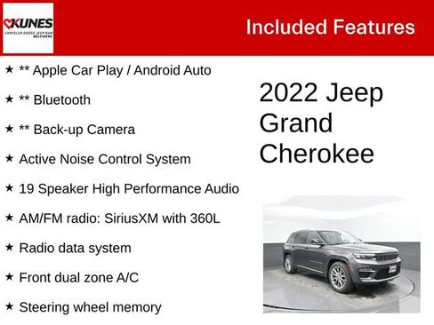 Used 2022 Jeep Grand Cherokee Summit w/ MOPAR Finishing Package AWD/4WD image 3