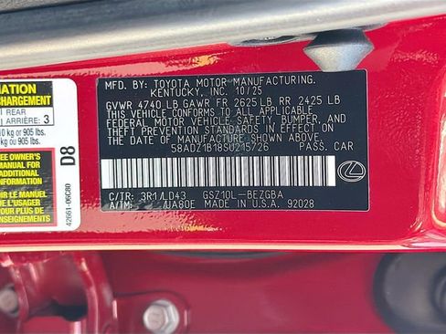 New 2025 Lexus ES 350 w/ Premium Package image 42