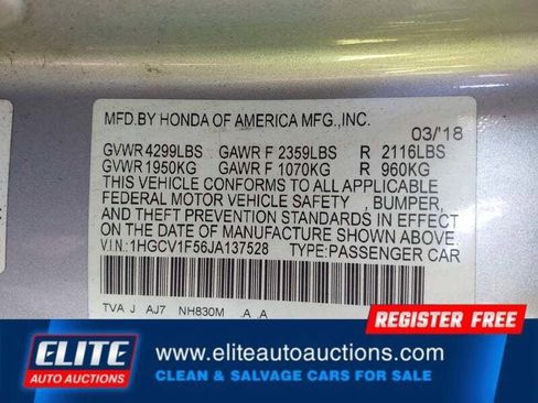 Used 2018 Honda Accord EX-L image 18