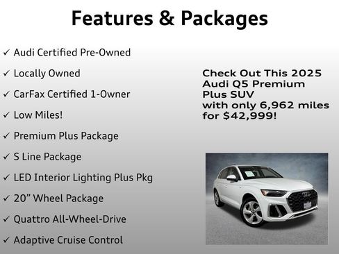 Certified 2025 Audi Q5 2.0T Premium Plus w/ Premium Plus Package AWD/4WD image 4