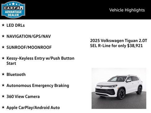 Used 2025 Volkswagen Tiguan SEL R-Line AWD/4WD image 4