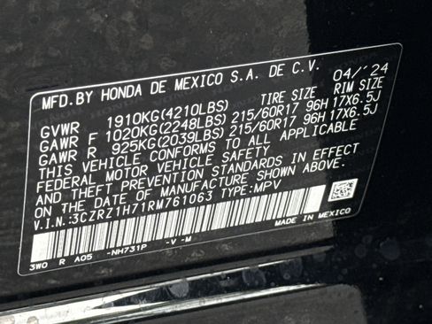 Used 2024 Honda HR-V EX-L image 33