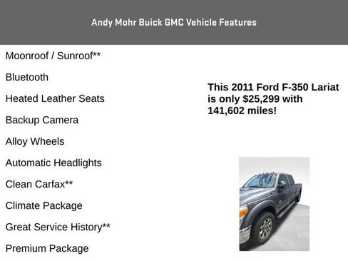 Used 2011 Ford F350 Lariat w/ Lariat Ultimate Pkg AWD/4WD image 4