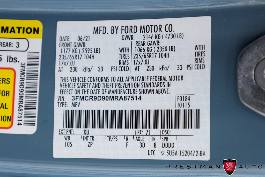 Used 2021 Ford Bronco Sport Badlands w/ Badlands Package AWD/4WD image 47