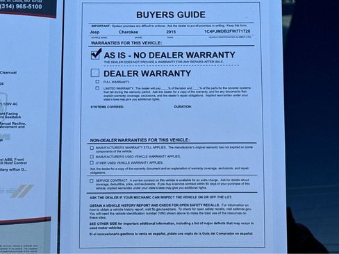 Used 2015 Jeep Cherokee Limited image 26