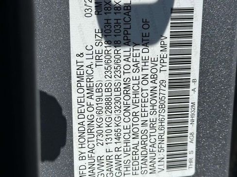 Certified 2025 Honda Odyssey EX-L image 33