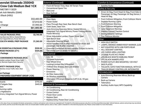 Used 2024 Chevrolet Silverado 2500 Custom w/ Custom Value Package AWD/4WD image 31