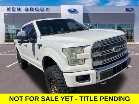 Used 2015 Ford F150 Platinum w/ Equipment Group 701A Luxury AWD/4WD image 1