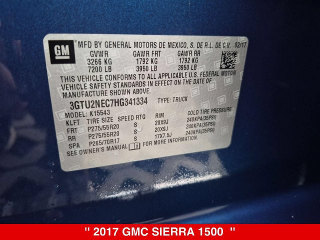 Used 2017 GMC Sierra 1500 SLT w/ SLT Premium Package AWD/4WD image 39