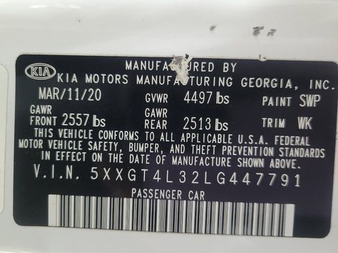 Used 2020 Kia Optima LX image 33