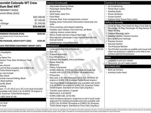 Certified 2021 Chevrolet Colorado W/T w/ WT Convenience Package AWD/4WD image 34