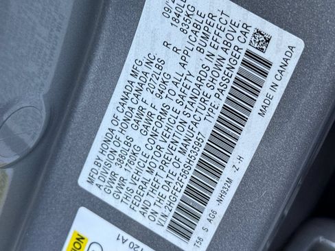 Certified 2025 Honda Civic Sport image 27