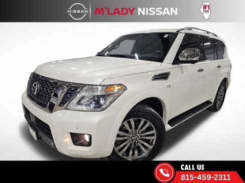 Used 2019 Nissan Armada Platinum w/ Captain's Chairs Package image 2