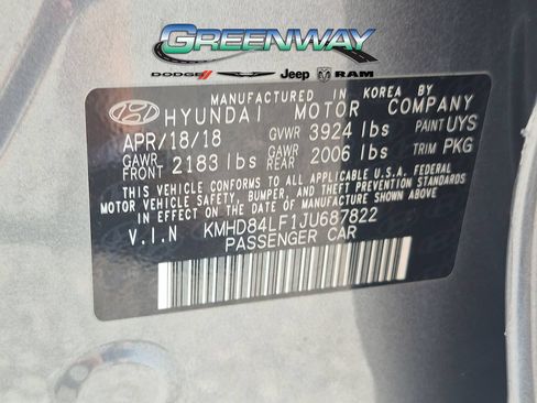 Used 2018 Hyundai Elantra SEL FWD image 27