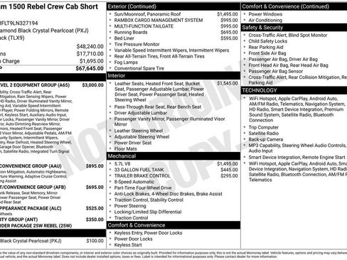Used 2020 RAM 1500 Rebel w/ Rebel Level 2 Equipment Group AWD/4WD image 22