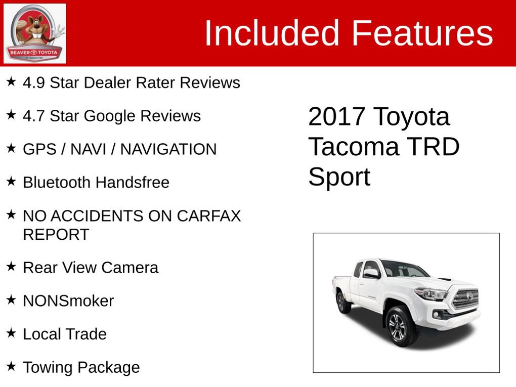 Used 2017 Toyota Tacoma TRD Sport w/ Tow Package RWD image 4